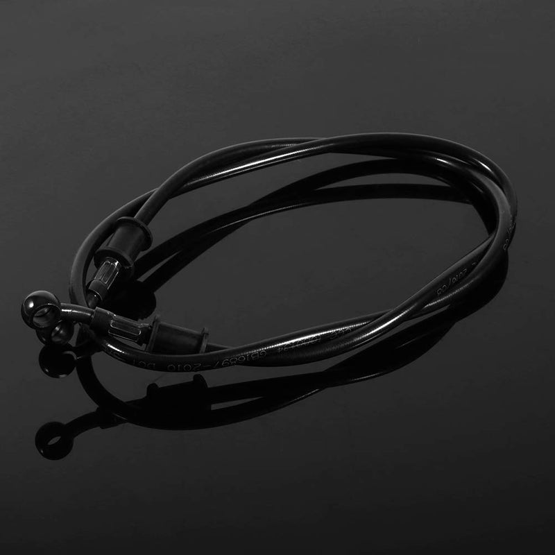 Ejoyous Brake Line for Motorcycle, Universal Motorcycle Brake Hose Braided Steel Brake Clutch Oil Pipe Gas Fuel Line PVC Hose Tube for Bikes Enduro Motocross Street Bikes Black (47.24"120cm) - Image 3